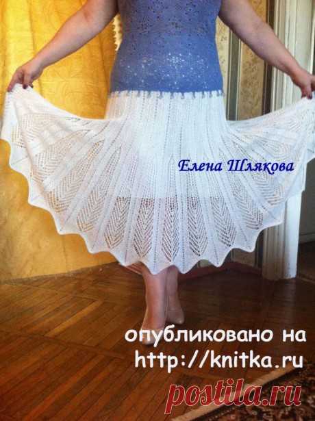 Вязаная спицами юбка. Работа Елены Шляковой, Вязание для женщин