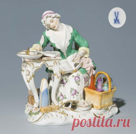 АукционноАнтикварное: Мейсенский коллекционный фарфор 19 века... Фигурини.