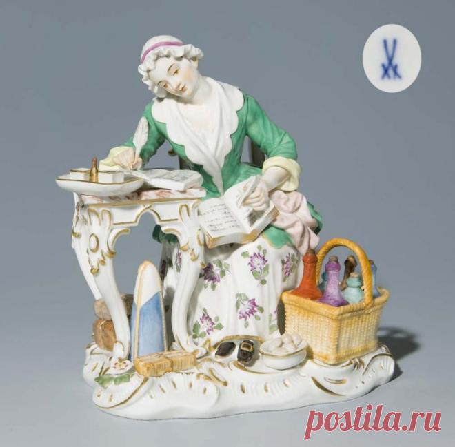 АукционноАнтикварное: Мейсенский коллекционный фарфор 19 века... Фигурини.