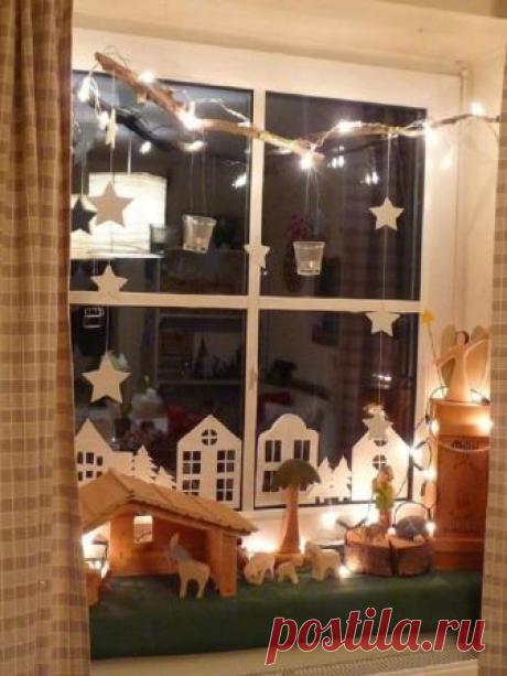 Мастерица запаслась картоном, клеем и светящейся гирляндой, чтобы создать сказку. Я ахнула, когда увидела результат!