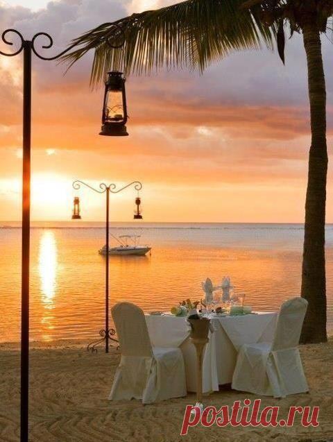 Romance at the beach...delightful | Sunrise, Sunset