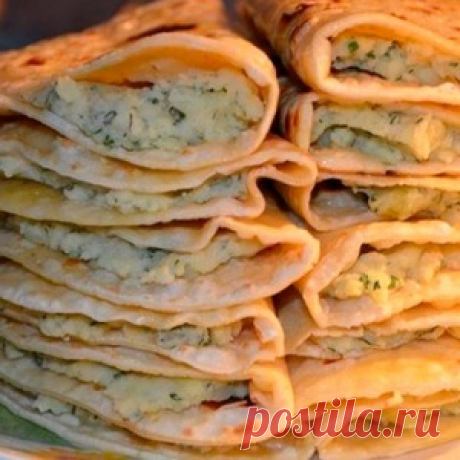 Кузикмяк с начинкой из картофеля с луком