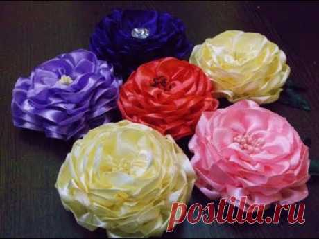 D.I.Y. Satin Ribbon Camellia Flower - Tutorial | MyInDulzens