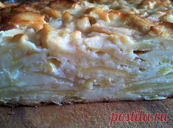 Французский яблочный пирог (не шарлотка)