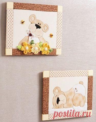 Пэчворк без иголок (основа - пенопласт).