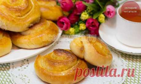Пышные булочки Улитки с сахаром - вкусный рецепт с пошаговыми  | Все Блюда