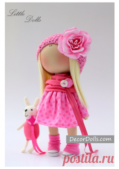 Handmade Fabric Doll, Tilda Collection Doll, Soft Nursery Doll, Cloth – Decor Dolls