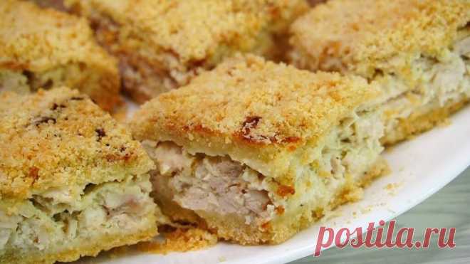 Королевская ватрушка с мясом. Здесь главное удержаться и сразу все не съесть)