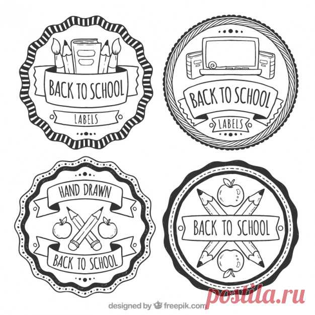 Этикетки в черно-белом для обратно в школу, рисованной Более миллиона свободных векторов, PSD, фотографии и бесплатные иконки. Эксклюзивные халявы и все графические ресурсы, которые необходимые для ваших проектов