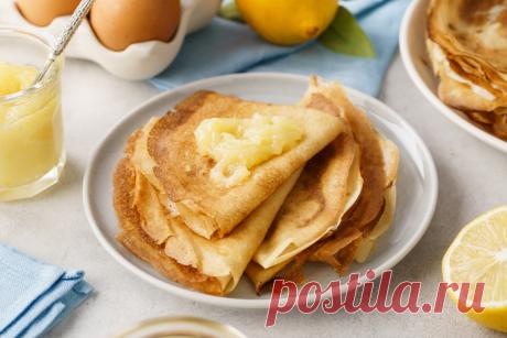 Приготовьте сегодня невероятно вкусные блины с лимонной ноткой
