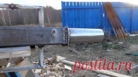 Самодельная «бабка» для ручного забивания столбов под забор