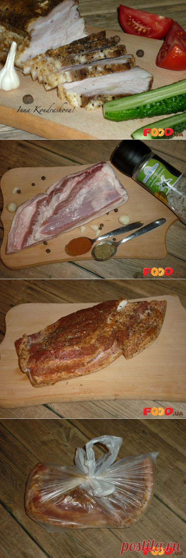 Сало, вареное в пакете - Кулинарные рецепты на Food.ua