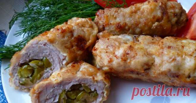 Мясные рулетики с огурцами - Четыре вкуса - медиаплатформа МирТесен