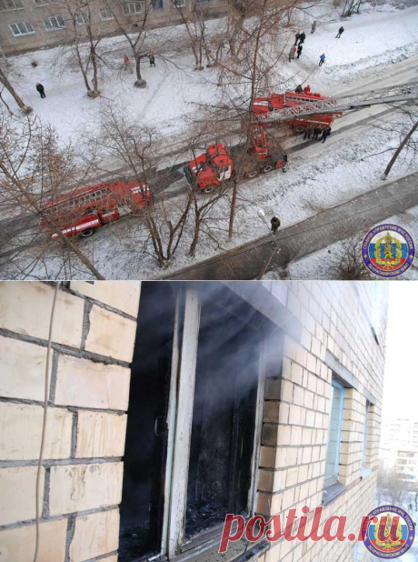 Под Красноярском спасатели вывели 13 человек из горящего дома