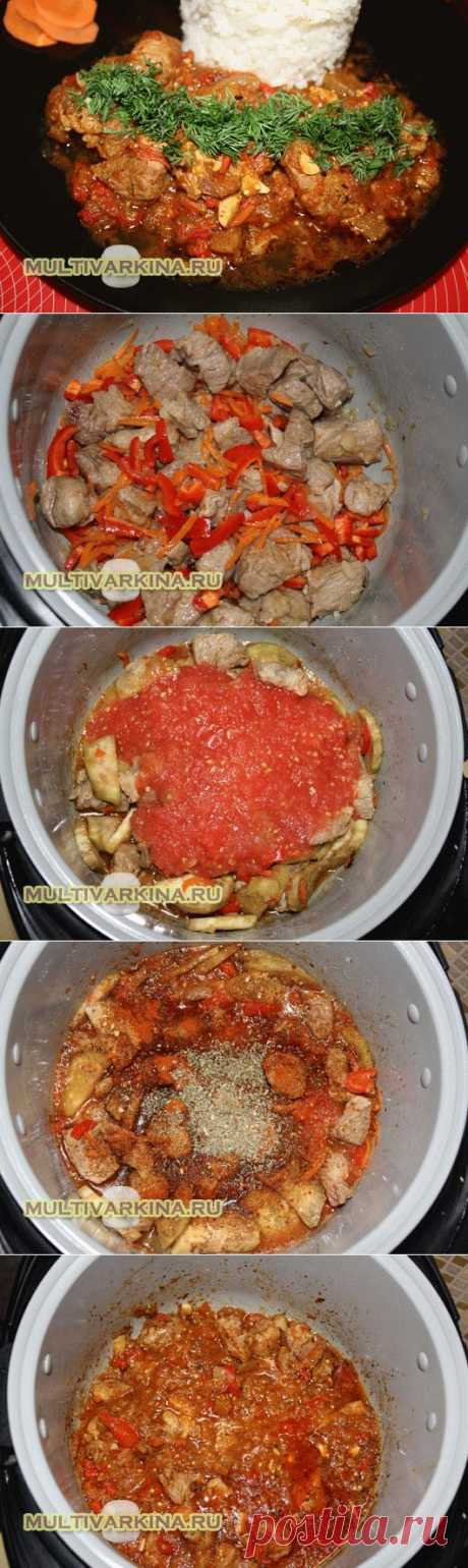 Мясо по-грузински в мультиварке.