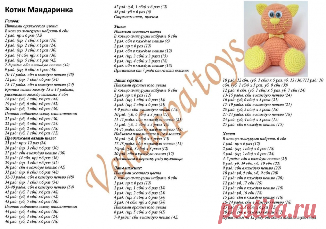 Сайт схем вязания игрушек - 25 Петелек - Вязание крючком, схемы вязания крючком