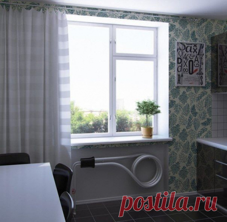 Оригинальный радиатор отопления / Занимательная реклама