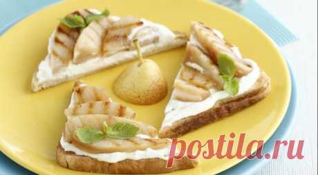 Тосты с творогом и грушами. Пошаговый рецепт с фото на Gastronom.ru