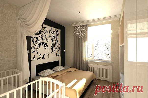 Дизайн спальни для родителей двойняшек