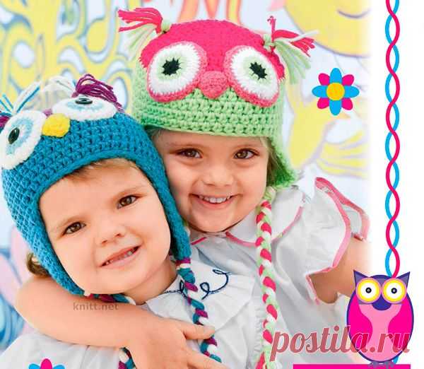 Шапка-филин крючком | knitt.net | Все о вязании