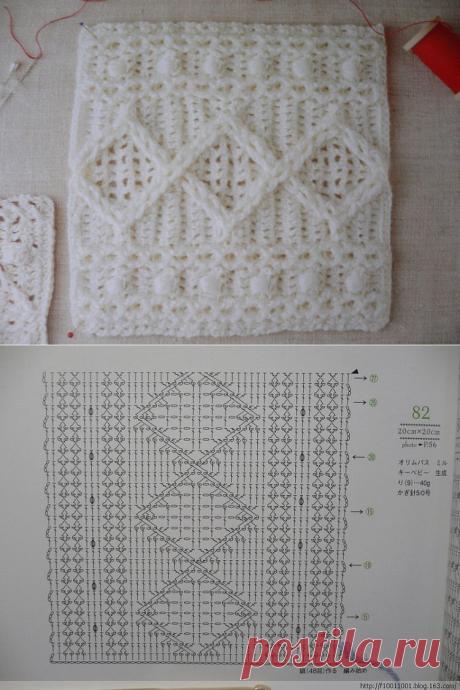узоры крючком.