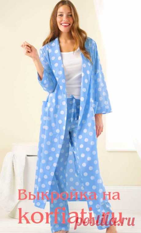 Выкройка халата от Анастасии Корфиати