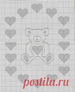 Knitting-Info.Forum -> Плед с мишкой
