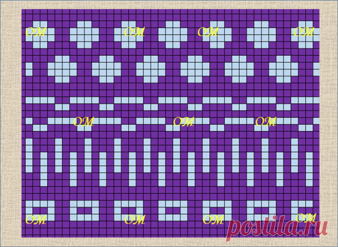 21 жаккардовая схема в стиле норвежских узоров | ЖАККАРДос | Яндекс Дзен
