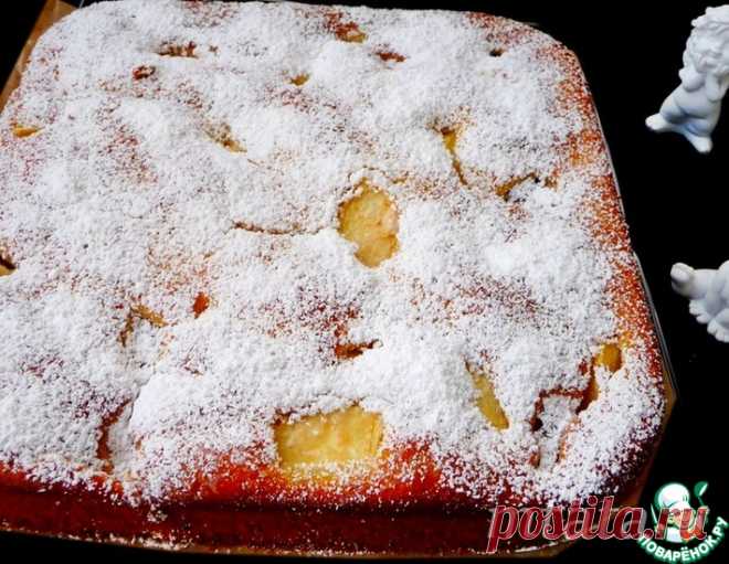 Быстрый яблочно-сливовый пирог – кулинарный рецепт
