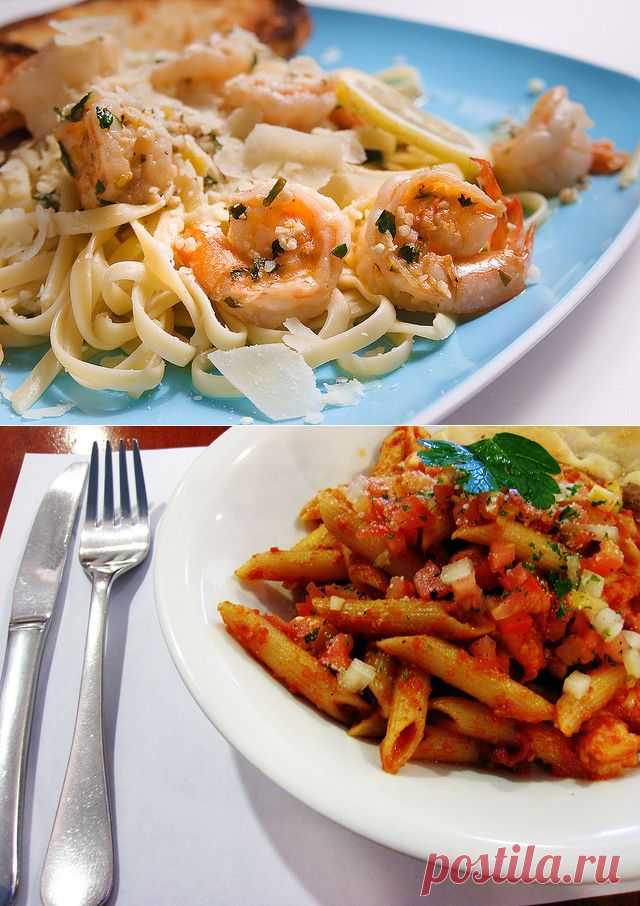 Паста с креветками: 2 идеальных рецепта — Вкусные рецепты
