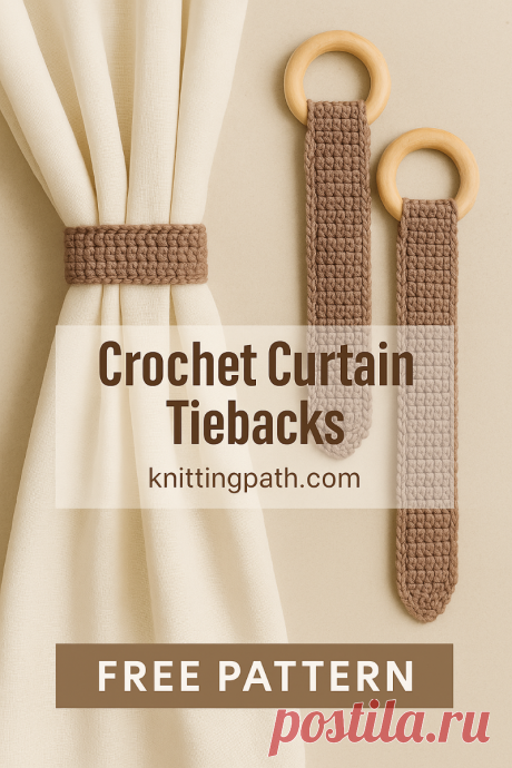 Crochet Curtain Tiebacks