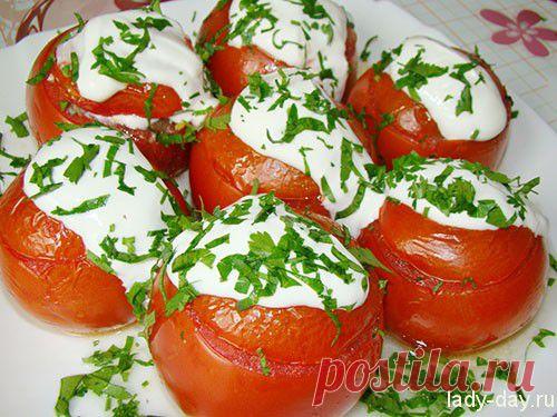 Помидоры фаршированные грибами