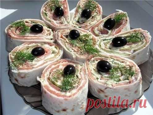 Быстрые рулетики из лаваша.Много вариантов.
