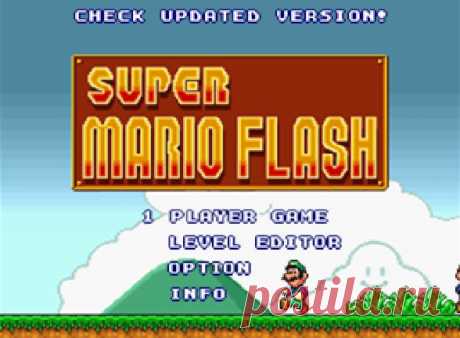 Super Mario Bros Flash Game With Level Editor.
