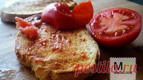 Пантумака (хлеб с помидором по-каталонски) - кулинарный рецепт. Миллион Меню