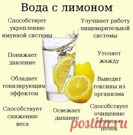 Вода с лимоном