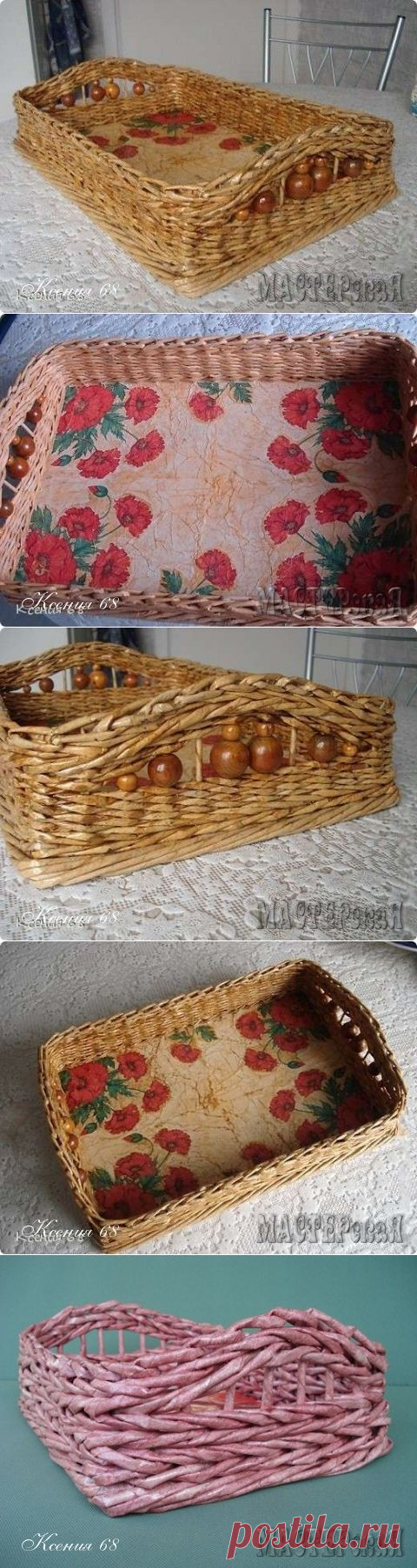 Поднос с фанерным дном | МАCTЕРскаЯ