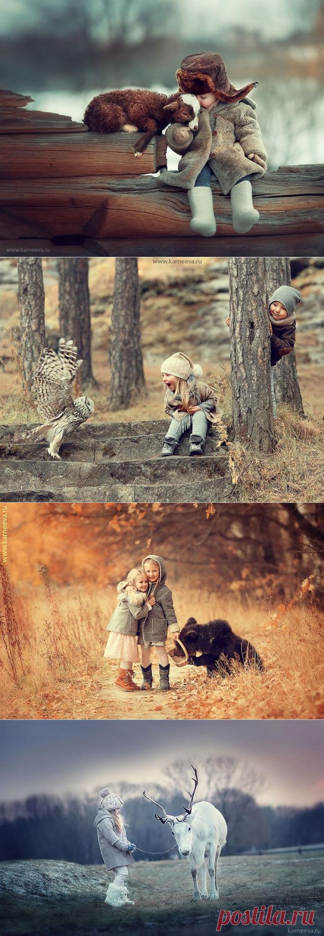 Дети и животные в объективе Елены Карнеевой