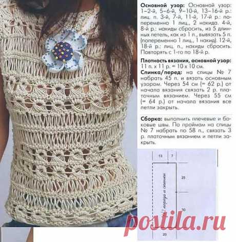 Красивая кофта на спицах.