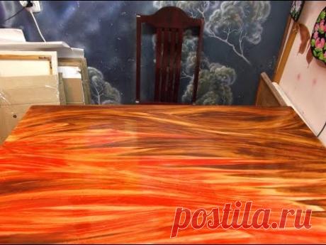 Елена Беленко, художник. Мастер-класс. Универсальный декор мебели. Техника "Два цвета".