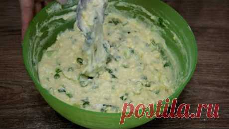 Сама в шоке за 15 минут накормила 9 человек Вкусно и быстро! ЛЕНИВЫЕ пирожки с зеленым луком и яйцом