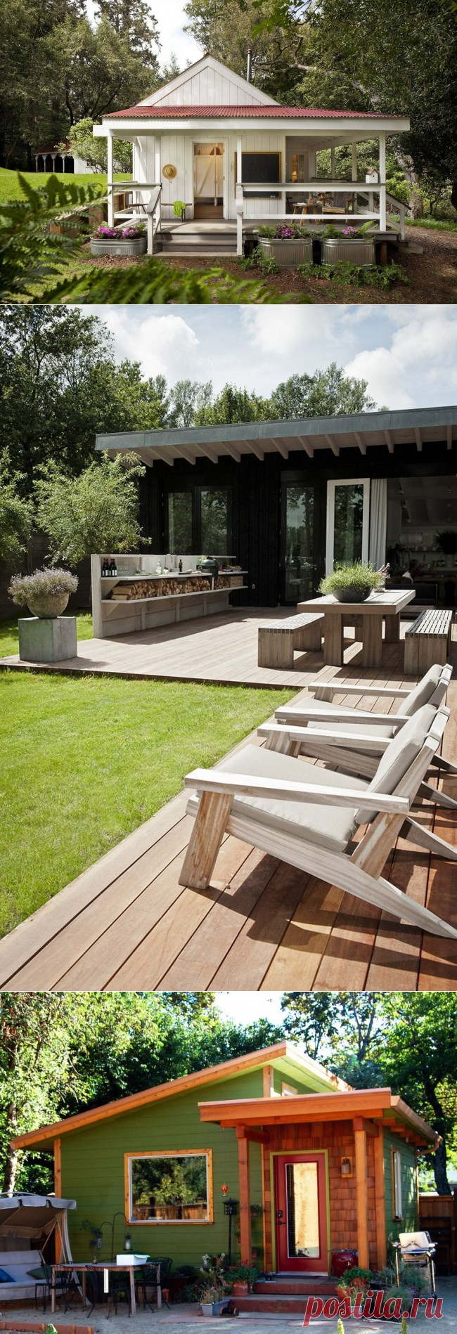 Дачные домики для 6 соток (проекты, 53 фото): мал золотник, да дорог! - HappyModern