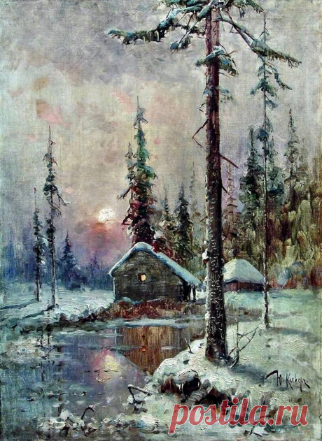 Зимний пейзаж в живописи русских художников.