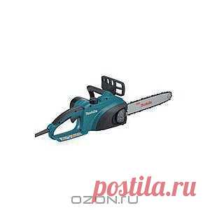 Makita UC3520A пила цепная - Пила цепная электрическая Makita UC3520A обладает превосходными рабочими характеристиками, свойственными профессиональному инструменту. Она отличается высокой производительностью, выносливостью, долговечностью и при этом весьма комфортна в работе. Пила оснащена мощным двигателем (1800 Вт). Длина пильной шины составляет 35 см. Поперечное расположение двигателя исключает необходимость редуктора, что существенно облегчает модель и вместе с тем обеспечивает больший КПД в