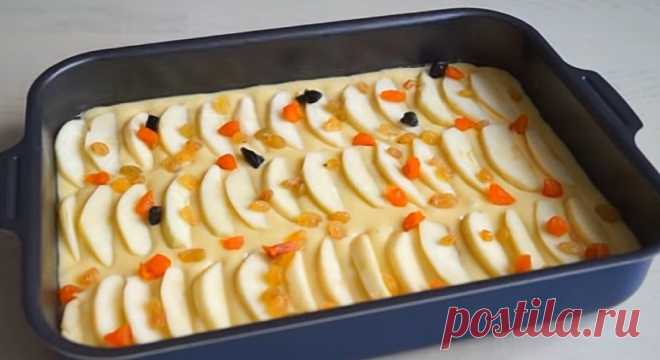 Бесподобный яблочный пирог на кефире, что покорит своим вкусом