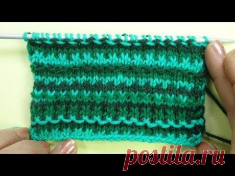 ДЕЛЮСЬ СЕКРЕТАМИ ЛЕНИВОГО ЖАККАРДА узор вязани спицами 36