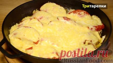 Рецепт: Рыба, запеченная в духовке, с овощами на RussianFood.com
