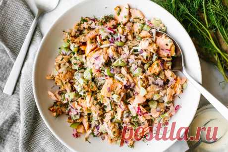 Flaky Salmon Salad - Downshiftology