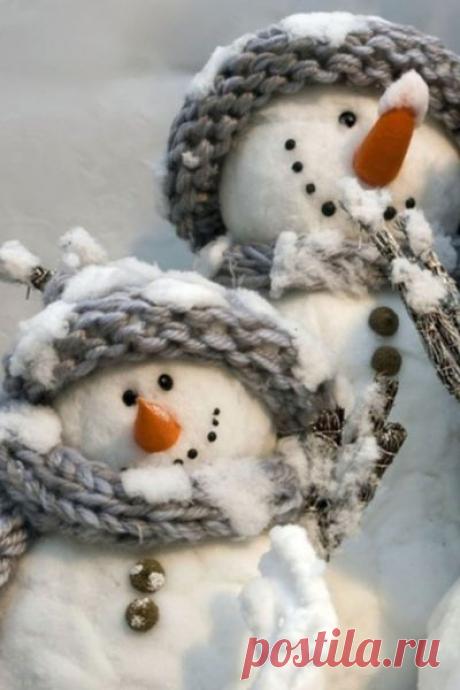 Шиємо сніговичків: 40 ідей + викрійки | Ідеї декору