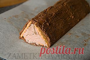 Торт-домик из печенья с творогом - лакомство, родом из детства.